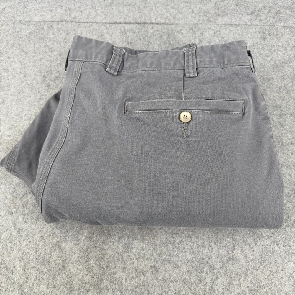 Duluth Trading Flex Ballroom‎ Khakis Men's Pants 40x30 Gray Relaxed Casual Work